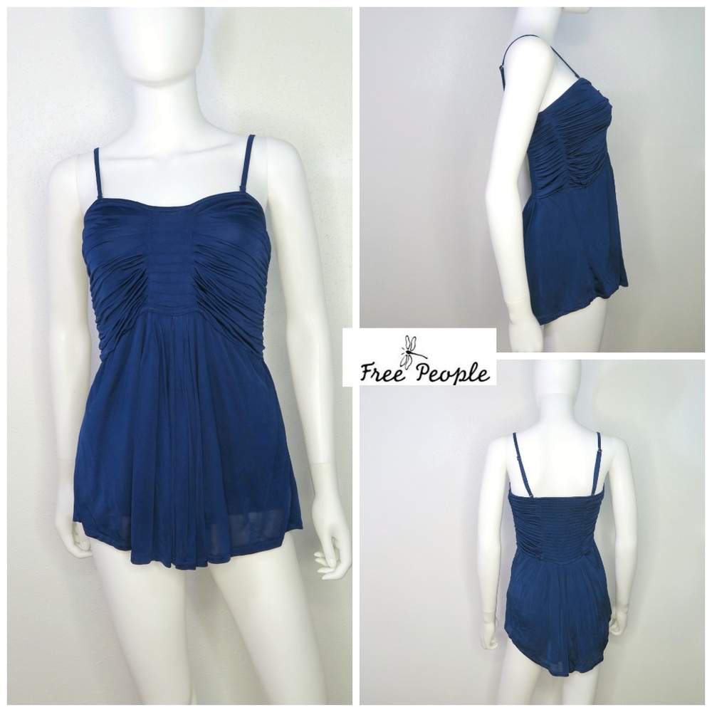 Free People Tops/Vacation Vibes Rouching Tank - Picture 1 of 6